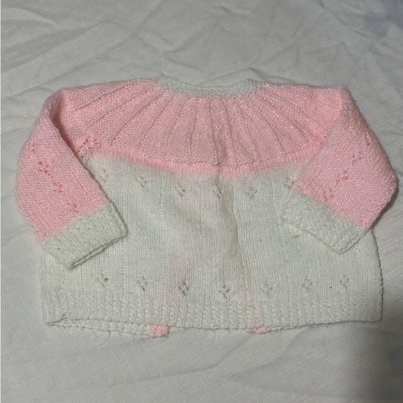Vintage Pink and White Baby Knit Set - Picture 9 of 15